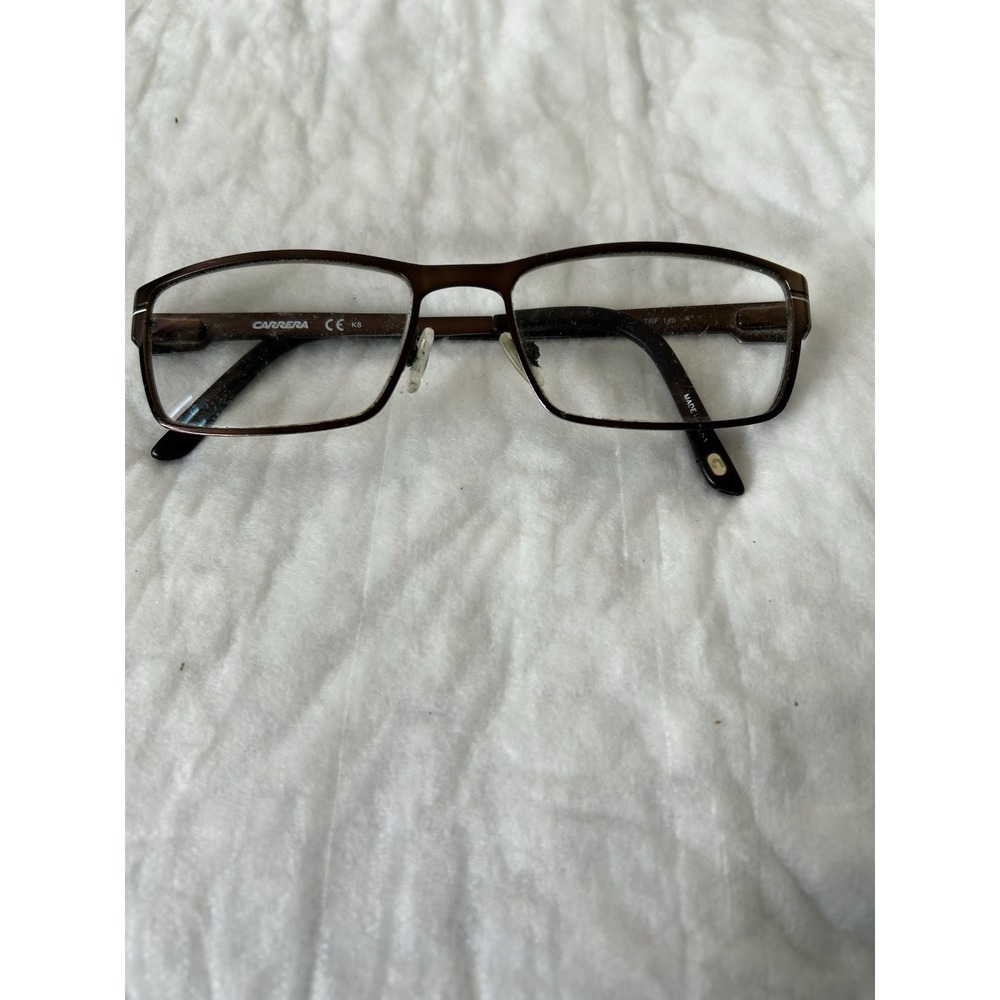 Carrera Eyeglasses CA7582 TRF Metal Rectangular 54-17-140 Brown - Frames Only